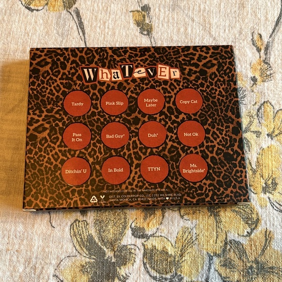 Colourpop Whatever Palette - see photos - swatched & damaged shade - Picture 6 of 6